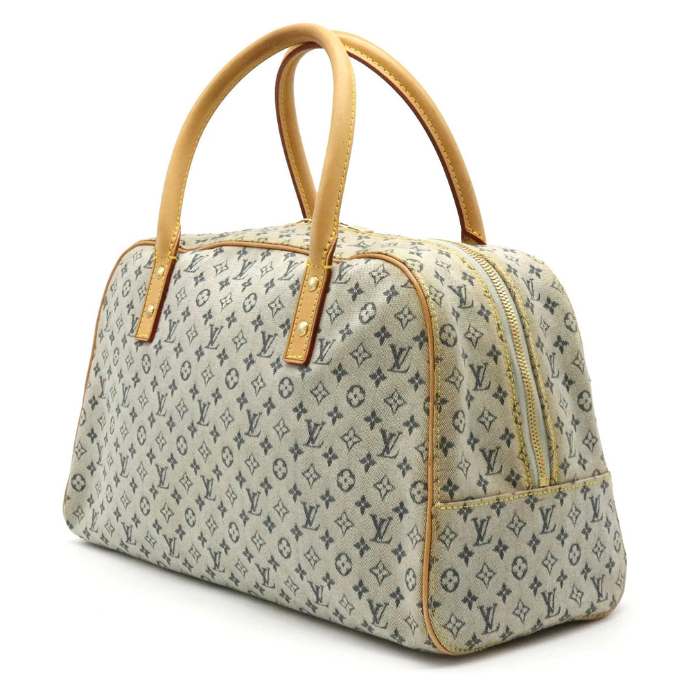 Louis Vuitton Blue Canvas Monogram Handbag Marie Bag Boston Blue